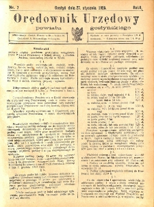 Orędownik Urzędowy Powiatu Gostyńskiego 1926.01.27 R. 8 Nr 7