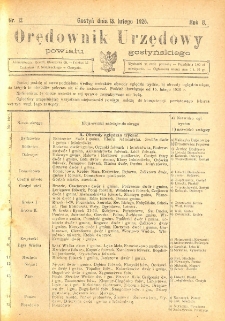 Orędownik Urzędowy Powiatu Gostyńskiego 1926.02.13 R. 8 Nr 12