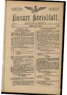 Lissaer Kreisblatt. 1916.01.05 Nr 2