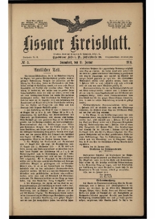 Lissaer Kreisblatt. 1916.01.15 Nr 5