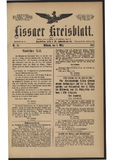 Lissaer Kreisblatt. 1916.03.08 Nr 20