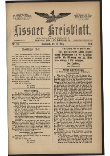 Lissaer Kreisblatt. 1916.03.18 Nr 23