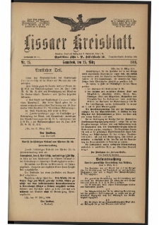 Lissaer Kreisblatt. 1916.03.25 Nr 25