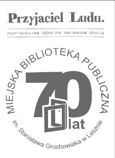 Przyjaciel Ludu 2018 R.33 Nr 1/2