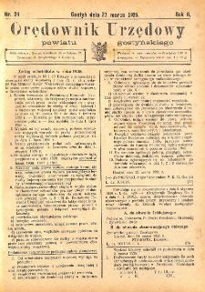 Orędownik Urzędowy Powiatu Gostyńskiego 1926.03.27 R. 8 Nr 24