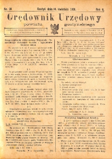 Orędownik Urzędowy Powiatu Gostyńskiego 1926.04.14 R. 8 Nr 29