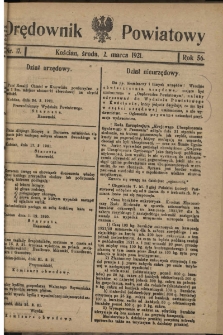 Orędownik Powiatowy (Kościan) 1921.03.02 R.56 Nr 17