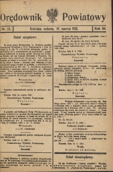 Orędownik Powiatowy (Kościan) 1921.03.19 R.56 Nr 22