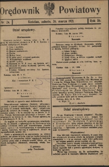 Orędownik Powiatowy (Kościan) 1921.03.26 R.56 Nr 24