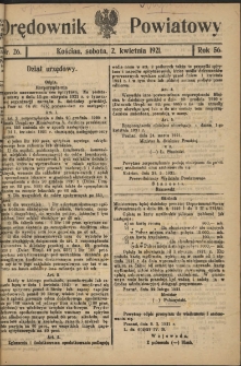 Orędownik Powiatowy (Kościan) 1921.04.02 R.56 Nr 26