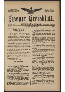Lissaer Kreisblatt. 1916.04.22 Nr 33