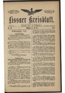 Lissaer Kreisblatt. 1916.05.10 Nr 38