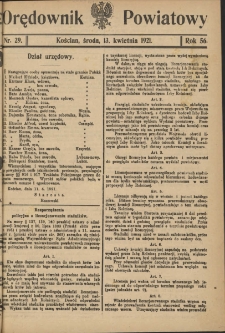 Orędownik Powiatowy (Kościan) 1921.04.13 R.56 Nr 29