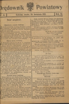 Orędownik Powiatowy (Kościan) 1921.04.20 R.56 Nr 31