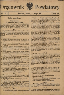 Orędownik Powiatowy (Kościan) 1921.05.04 R.56 Nr 35