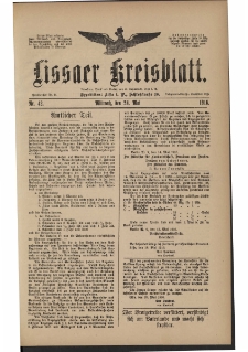 Lissaer Kreisblatt. 1916.05.24 Nr 42