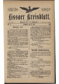 Lissaer Kreisblatt. 1916.05.27 Nr 43