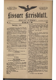 Lissaer Kreisblatt. 1916.05.31 Nr 44