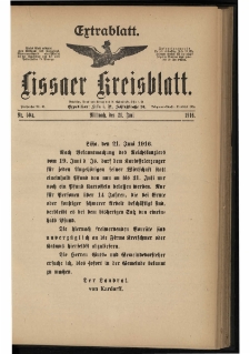 Lissaer Kreisblatt. 1916.06.21 Nr 50a