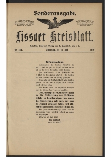 Lissaer Kreisblatt. 1916.07.13 Nr 56b