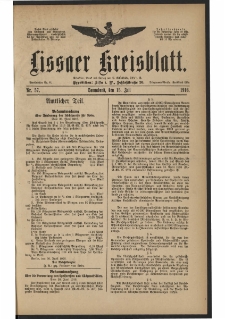 Lissaer Kreisblatt. 1916.07.15 Nr 57