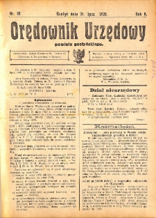 Orędownik Urzędowy Powiatu Gostyńskiego 1926.07.31 R. 8 Nr 59