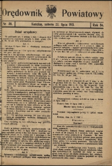Orędownik Powiatowy (Kościan) 1921.07.23 R.56 Nr 58