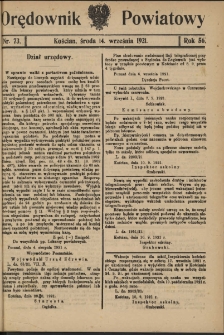 Orędownik Powiatowy (Kościan) 1921.09.07 R.56 Nr 71
