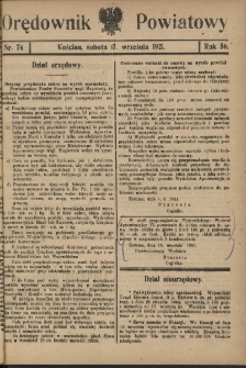 Orędownik Powiatowy (Kościan) 1921.09.17 R.56 Nr 74
