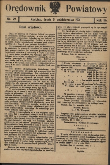 Orędownik Powiatowy (Kościan) 1921.10.05 R.56 Nr 79