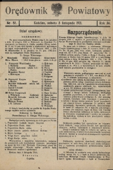 Orędownik Powiatowy (Kościan) 1921.11.05 R.56 Nr 88