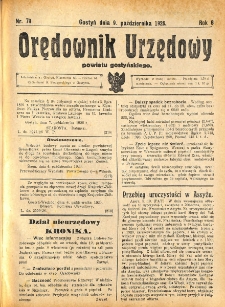 Orędownik Urzędowy Powiatu Gostyńskiego 1926.10.09 R. 8 Nr 79