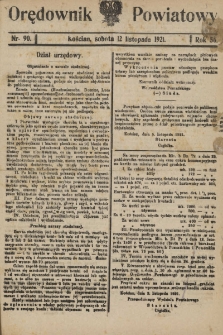 Orędownik Powiatowy (Kościan) 1921.11.12 R.56 Nr 90