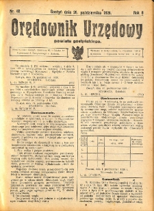 Orędownik Urzędowy Powiatu Gostyńskiego 1926.10.20 R. 8 Nr 82