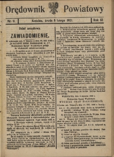 Orędownik Powiatowy (Kościan) 1922.02.08 R.57 Nr 11