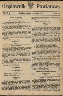 Orędownik Powiatowy (Kościan) 1922.03.04 R.57 Nr 18