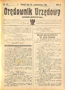 Orędownik Urzędowy Powiatu Gostyńskiego 1926.10.30 R. 8 Nr 85