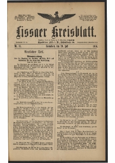Lissaer Kreisblatt. 1916.07.29 Nr 61