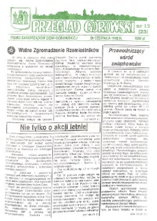 Przegląd G&oacute;rowski 1992.06.26 R.2 Nr 12(23)