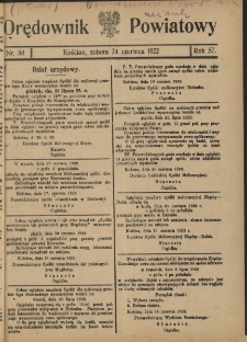 Orędownik Powiatowy (Kościan) 1922.06.24 R.57 Nr 50
