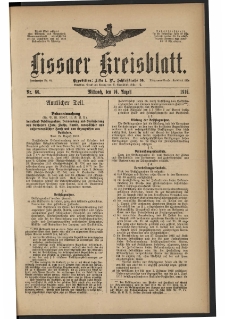 Lissaer Kreisblatt. 1916.08.16 Nr 66