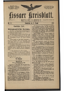 Lissaer Kreisblatt. 1916.08.19 Nr 67