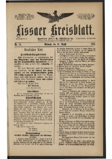 Lissaer Kreisblatt. 1916.08.30 Nr 70