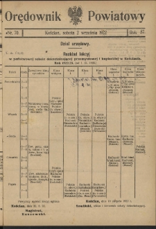 Orędownik Powiatowy (Kościan) 1922.09.02 R.57 Nr 70