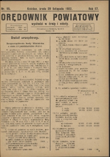 Orędownik Powiatowy (Kościan) 1922.11.29 R.57 Nr 95