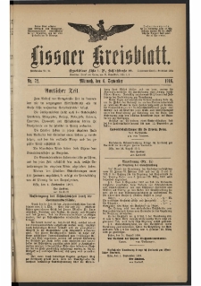 Lissaer Kreisblatt. 1916.09.06 Nr 72