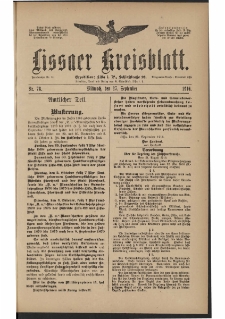 Lissaer Kreisblatt. 1916.09.27 Nr 78