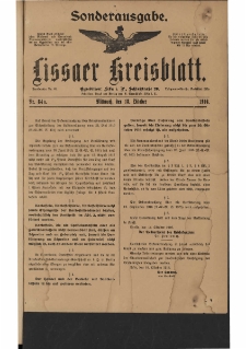 Lissaer Kreisblatt. 1916.10.18 Nr 84a