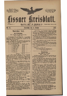 Lissaer Kreisblatt. 1916.10.21 Nr 85