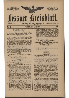 Lissaer Kreisblatt. 1916.11.01 Nr 88
